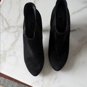 Paul Green Black Suede Ankle Boots